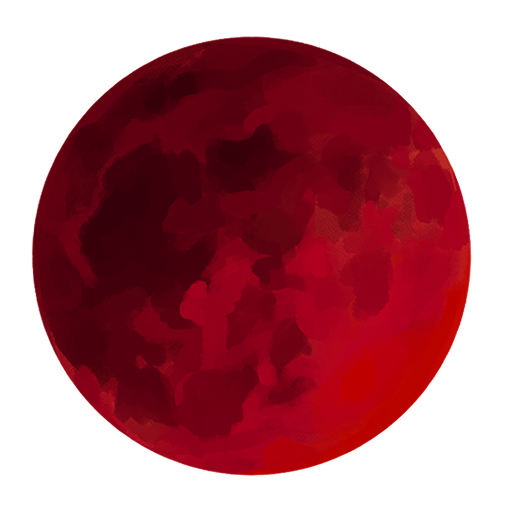 Blood moon rising over Ghost Town